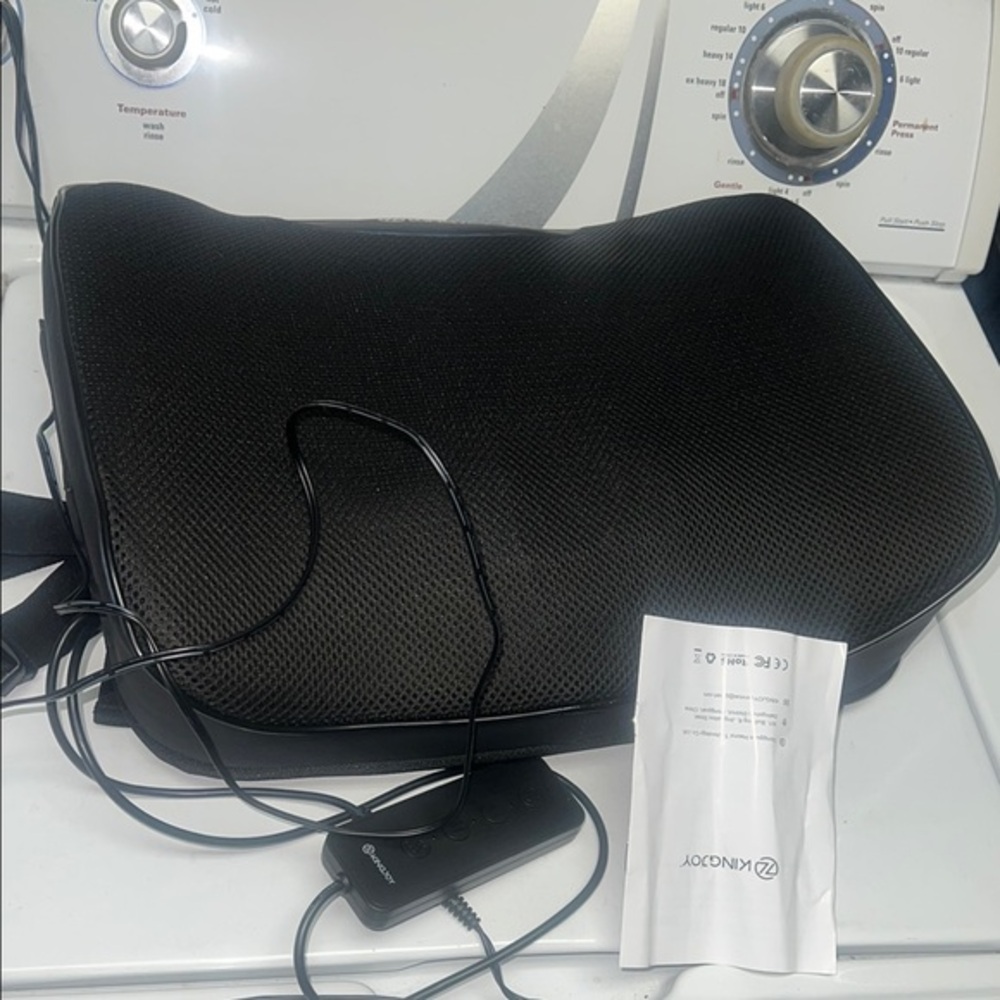 Zyllion Black Massage Pillow